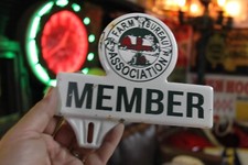 RARO 1950S MEMBRO DA ASSOCIAÇÃO DE ESCRITÓRIO AGRÍCOLA PLACA DE METAL PINTADA SILO CELEIRO comprar usado  Enviando para Brazil