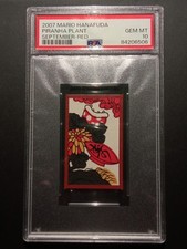 Używany, Super Mario Bros Hanafuda PSA 10 Piranha Plant September Red 2007 na sprzedaż  Wysyłka do Poland
