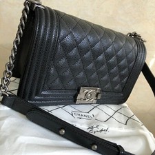 CHANEL Caviar Calf Leather Shoulder Bag, usado comprar usado  Enviando para Brazil