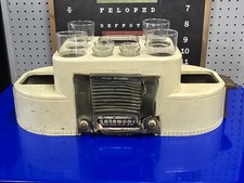 Vintage 1942 Stewart Warner Porto Baradio com Copos e Balde de Gelo Não Testado comprar usado  Enviando para Brazil