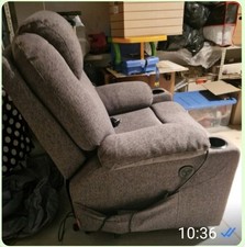 Aufstehsessel dunkelgrau stoff gebraucht kaufen  Köln