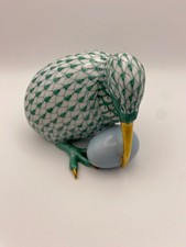 HEREND Green Fishnet Kiwi Bird com ovo, detalhes em ouro 24K, 15334/VHV - EXCELENTE comprar usado  Enviando para Brazil