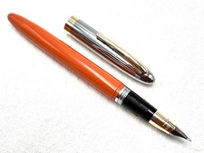 CANETA TINTEIRO VINTAGE INCOMUM c1955 SHEAFFER SENTINEL MANDARIM SNORKEL 14K M, usado comprar usado  Enviando para Brazil