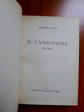 Umberto saba canzoniere usato  Torricella del Pizzo