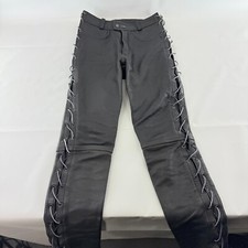Black leather biker for sale  CHORLEY