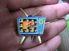 Mtv pin badge for sale  BOLTON