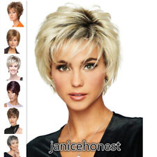 Perucas femininas curtas encaracoladas Bob Pixie festa loira natural cosplay peruca de cabelo completo, usado comprar usado  Enviando para Brazil