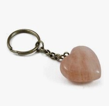 Chaveiro em forma de coração cristal quartzo rosa natural para meninas presente D146, usado comprar usado  Enviando para Brazil