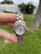 Relógio feminino vintage azul fóssil prata tom dourado comprar usado  Enviando para Brazil