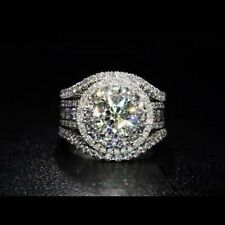 Moissanite halo engagement for sale  Jamaica