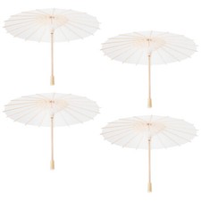  BESTOYARD 4 szt. Biały papier Parasol przeciwsłoneczny Chiński japoński parasol papierowy na sprzedaż  Wysyłka do Poland
