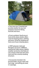 Outsunny man camping for sale  AYLESBURY