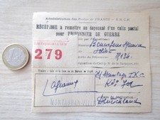 Récépissé colis prisonnier d'occasion  Lens