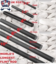 Usado, Haste De Aço Ferro Flint Fire Starter magnésio Isqueiro 6 8 10mm 3" 4" 5" 6" 8" 10" comprar usado  Enviando para Brazil