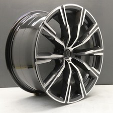 BMW X5 X6 M SPORT 20" 740M ARO DE RODA DE LIGA LEVE CORTE DIAMANTE 10.5J FABRICANTE DE EQUIPAMENTO ORIGINAL TRASEIRO GENUÍNO X1 comprar usado  Enviando para Brazil