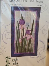 Padrão de colcha treliça jardim pendurado na parede íris barbuda 16x28 apenas instruções, usado comprar usado  Enviando para Brazil