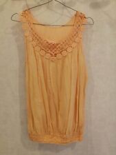 Tunique orange coton d'occasion  Bourg-de-Thizy