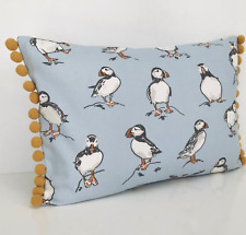 Blue puffin cushion for sale  HULL