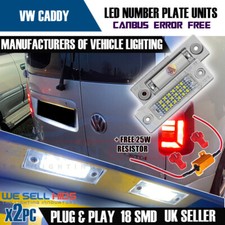 Usado, 2x Caddy Luz de Placa de Licença LED BRANCO VW JETTA TOURAN GOLF 18 SMD CANBUS comprar usado  Enviando para Brazil