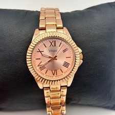 Relógio feminino Vivani ouro rosa aço inoxidável 35 mm bateria nova funcionando comprar usado  Enviando para Brazil