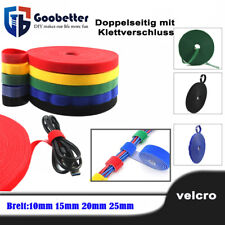 Kabelbinder Klett Klettband Rolle Wiederverwendbar Klettkabelbinder B:10-25mm comprar usado  Enviando para Brazil