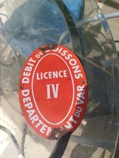 Plaque émaillée licence d'occasion  Draguignan
