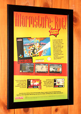 1994 The Firemen Zero the Kamikaze Squirrel Old SNES pôster promocional página de anúncio emoldurada comprar usado  Enviando para Brazil