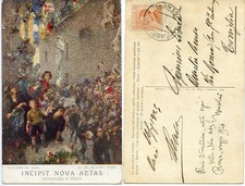 Cartolina viaggiata nomellini usato  Latina