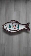 Plat poissons faience d'occasion  Saint-Brevin-les-Pins