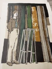 Bruno caruso litografia usato  Roma