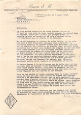 1933 ENEM S A A BIRSFELDEN - MAISON FOUCAULD A COGNAC comprar usado 1933 ENEM S A A BIRSFELDEN - MAISON FOUCAULD A COGNAC comprar usado  Enviando para Brazil