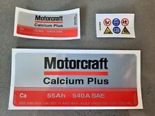 Usado, Conjunto de decalques de bateria 55ah Ford Motorcraft Battery Escort/Fiesta/Sierra comprar usado  Enviando para Brazil