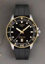 Relógio TISSOT Seastar 1000 quartzo 40 mm pulseira de borracha de dois tons T120.410.27.051.00 comprar usado  Enviando para Brazil