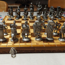 Schachfiguren zinn figuren gebraucht kaufen  Burghausen