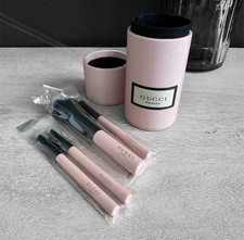 GUCCI BEAUTY Maquiagem Mini 4 Pçs Pincéis com Estojo Conjunto de Viagem ROSA Novidade GWP NOVO comprar usado  Enviando para Brazil
