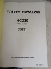 Ihi parts catalog for sale  Taft