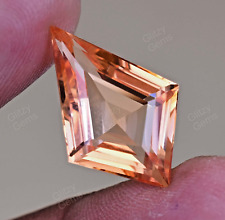 Topázio Imperial Natural 13,25Ct Certificado de Corte de Pipa Rara Pedra Preciosa Solta Impecável, usado comprar usado  Enviando para Brazil