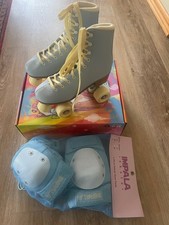 Patins Impala (tamanho feminino 8) e pacote de equipamentos de segurança Impala e 3 peças comprar usado Patins Impala (tamanho feminino 8) e pacote de equipamentos de segurança Impala e 3 peças comprar usado  Enviando para Brazil