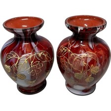 Pair blown red for sale  HAVERFORDWEST