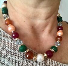 Collana donna pietre usato  Torre Canavese