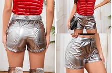 Shorts silber metallic gebraucht kaufen  Berlin