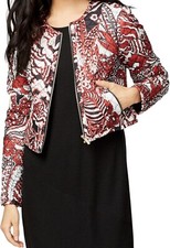 Jaqueta acolchoada RACHEL Rachel Roy feminina estampada tamanho 0 bolsos com zíper completo nova sem etiquetas, usado comprar usado  Enviando para Brazil