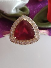 Ruby trilliant cut for sale  LEICESTER