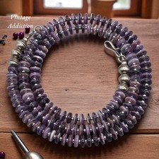 Colar 21" 6mm Wampum Quahog Sterling Navajo Bench Bead Southwest comprar usado  Enviando para Brazil