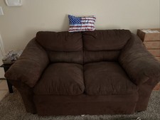 Brown leather loveseat for sale  San Antonio