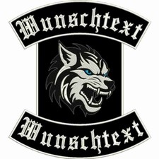 Rückenpatch din wolf gebraucht kaufen  Kassel