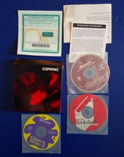 CDs de software de computador 1996 Compaq COM CAIXA E certificado Microsoft Writer Encarta Shelf comprar usado  Enviando para Brazil