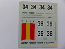 PLANCHE DECALQUE.."PORSCHE 904 GTS".DES 24HEURES DU MANS N°34-36 EN 1965 AU 1/43, używany na sprzedaż  Wysyłka do Poland