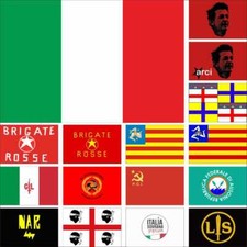 Bandiera italia arci usato  Spedire a Italy