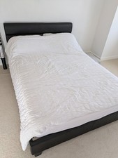 Black faux leather for sale  HOCKLEY